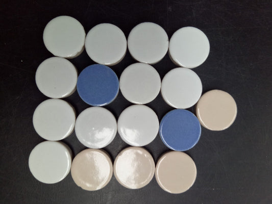 MXDCERNDS - Mosaic Glazed Ceramic Rounds - 1.6cm x 4mm