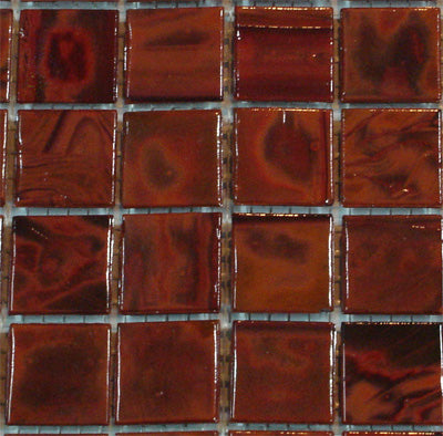 Varigated Red Brown (VTC Plus 20.74) - Vetricolour Mosaic Glass Tiles (VTC PL 20.74)