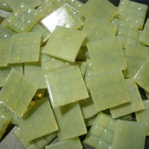 Lime Grey Green - Mosaic Glass Tiles 2cm x 2cm x 4mm (A19)