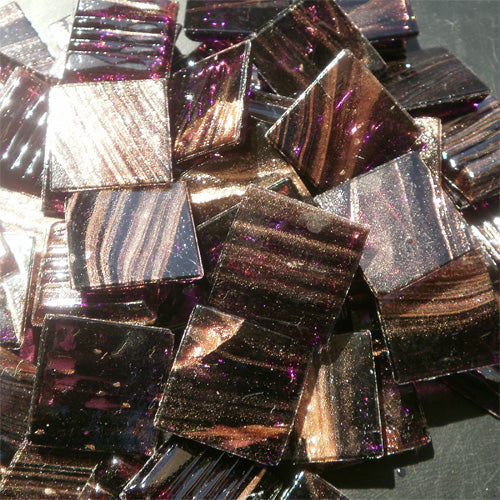 Purple - Mosaic Glass Tiles 2cm x 2cm x 4mm (G216)