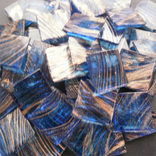 Mid Blue - Mosaic Glass Tiles 2cm x 2cm x 4mm (G205)