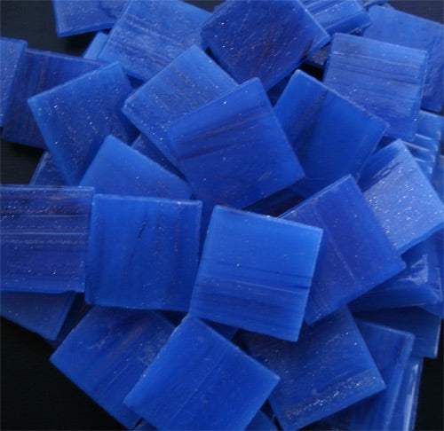 Electric Blue - Mosaic Glass Tiles 2cm x 2cm x 4mm (E735)