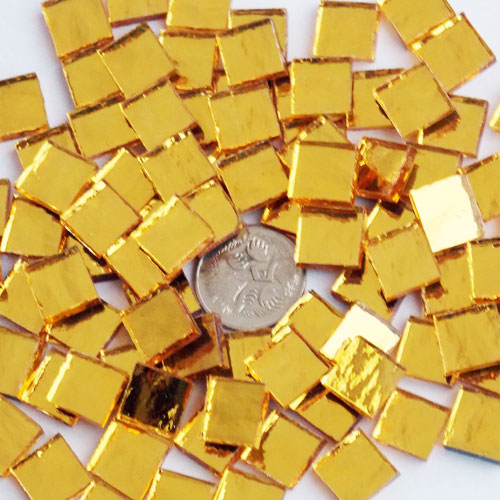 Gold - Mosaic Mirror Tiles 1cm x 1cm