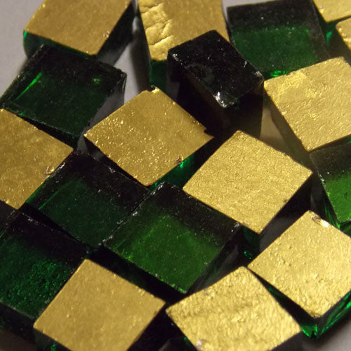 24kt Yellow Gold Smooth Mosaic Tiles 1cm x 1cm