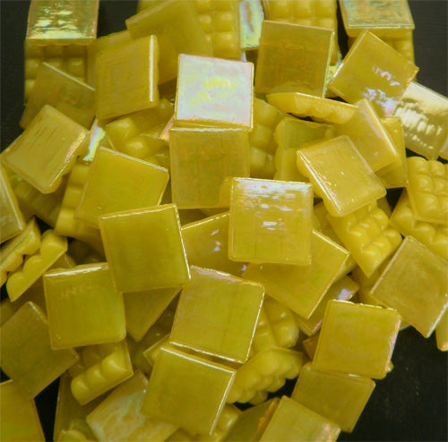 Mosaic Glass tiles from Asia 1.5cm x 1.5cm -  Yellow (P321)