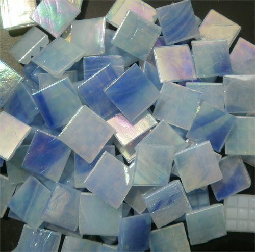 Mosaic Glass tiles from Asia 1.5cm x 1.5cm -  Blue Marble (P317)