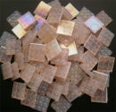 Mosaic Glass tiles from Asia 1.5cm x 1.5cm - Pale Pink (P308)