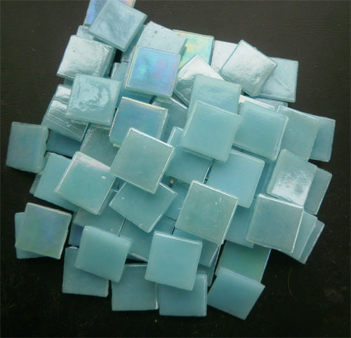 Mosaic Glass tiles from Asia 1.5cm x 1.5cm - Pale Blue (P305)