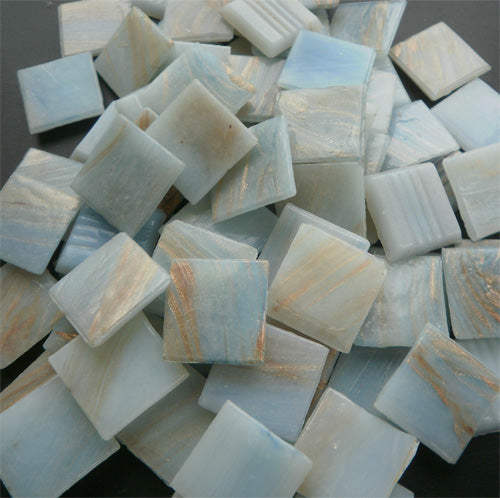 Pale Blue - Mosaic Glass Tiles 2cm x 2cm x 4mm (G202)