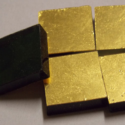 24kt Yellow Gold Smooth Mosaic Tiles 2cm x 2cm